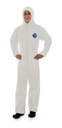 Imagem 2 de 2 de Macacao Tyvek 500 Tychf5s C/ Capuz Tam G Dupont Ca 34187