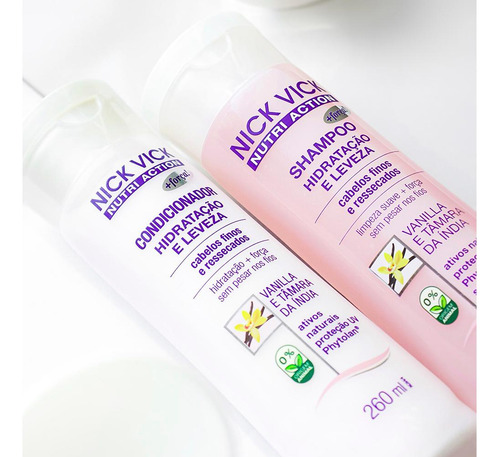 Shampoo Nick Vick Nutri Hidratação E Leveza 260ml