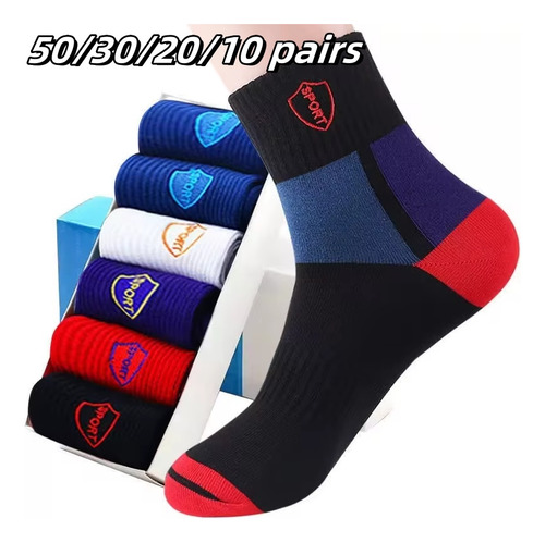 10 Pares De Calcetines A Media Pantorrilla Para Hombre Que A