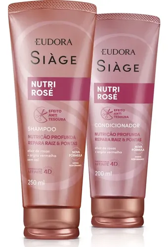Kit Eudora Sige Nutri Rose Shampoo E Condicionador