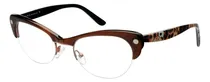 Comprar Anteojos Armazones Marcos Ossira 777 Color Marrón Oscuro Transparente - Patilla Animal Print (004)
