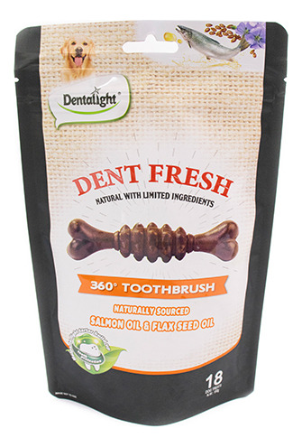 Petisco Dentalight Dent Fresh Cuidado Com O Pelo 150g