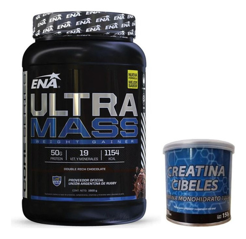 Ena Ultra Mass 1.5kg + Creatina Cibeles 150g 