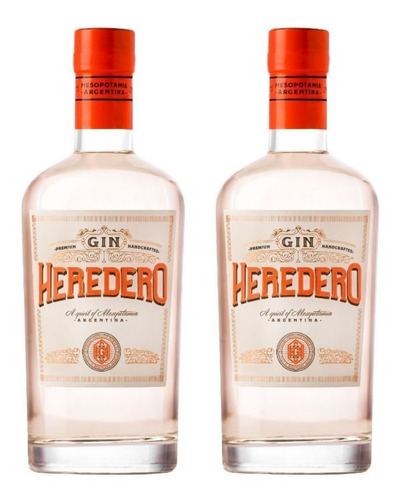 Gin Heredero 750ml  Premium X2 - Zetta Bebidas