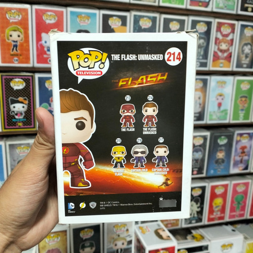 Funko Pop Flash Barry Allen Unmasked #214 Tv Dc Comics Sdcc (Usado)