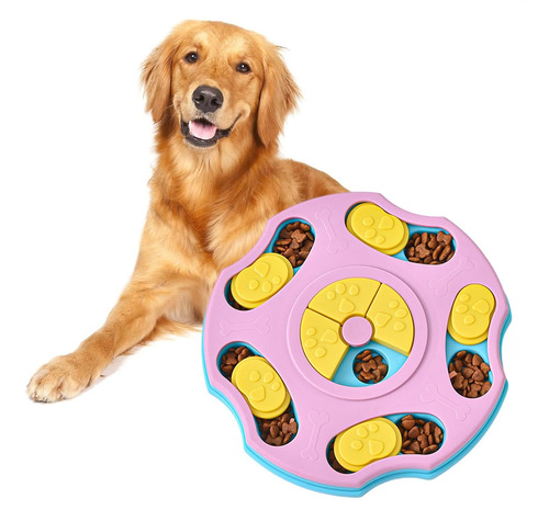 Juguete Rompecabezas Plato Para Mascotas Puzzle Come Lento