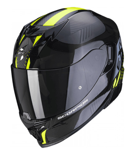 Casco Scorpion Exo-520 Evo Air Laten Negro Amarillo