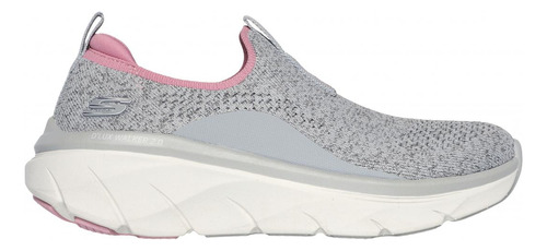 Zapatilla Mujer D'lux Walker 2.0 Bold State Gris Skechers