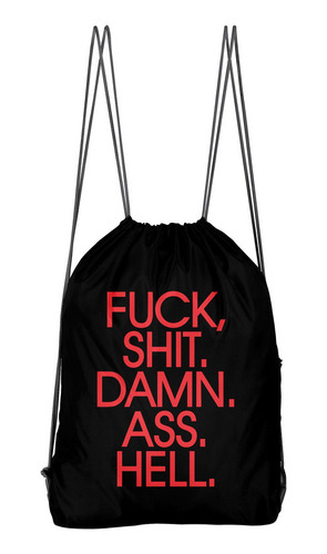 Bolso Deportivo Fuck. Shit. Damn. Ass. (d0941 Boleto.store)