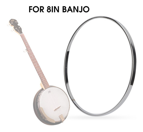 Imagen 2 de 8 de Banjo Hoop Tensión De Acero Para Instrumentos Musicales De 8