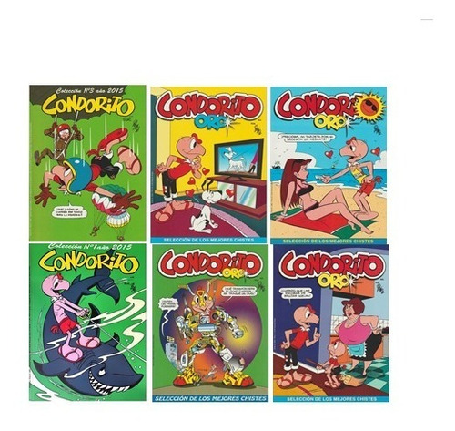 Condorito Pack Oro Tapa Semidura 6 Revistas #2  (envio Gratis)