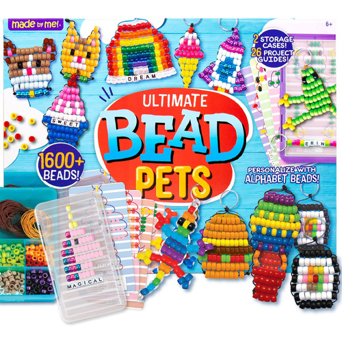 Made By Me Ultimate Bead Pets, Incluye Más De 1600 Cuentas,