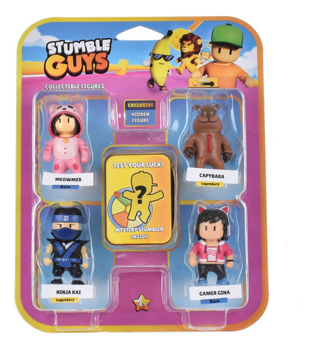 Pack 5 Figuras 5 Cms Stumble Guys - Ninja Kai