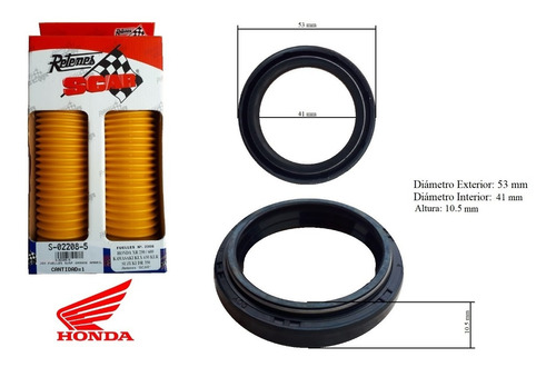 Fuelle Suspension Delantera + Retenes Honda Transalp Xlv 700