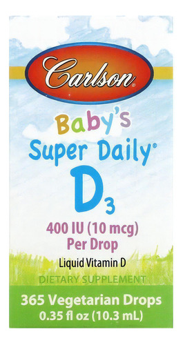 Carlson Labs Baby's Super Daily Vitamina D3 10.3 Ml Sabor N/a