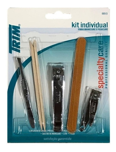 Conjunto Kit Manicure C/ 5 Itens Trim Tp75-pg