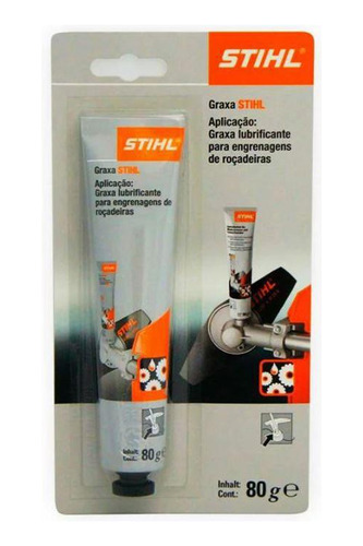 Tubo Graxa Lubrificante Para Roçadeiras 80gr Stihl