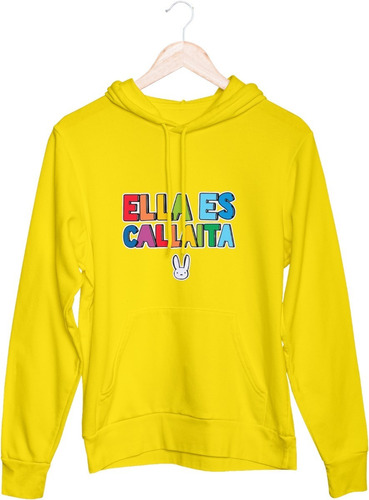 Poleron Bad Bunny  / Talla 6 A Xl / Ella Es Callaita / 1
