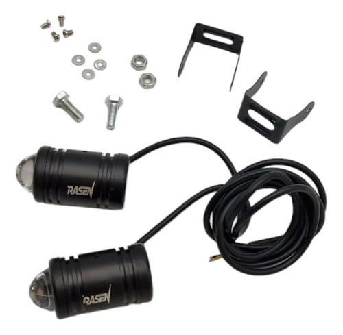 Faro Led Con Lupa Tipo Cilindro Luz Blanca Y Amarilla