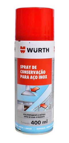 Spray Para Manutenção De Aço Inox 400ml Wurth