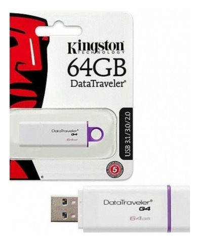 Pendrive 64 Gb Usb 3.1 G4 Kingston Data Traveler