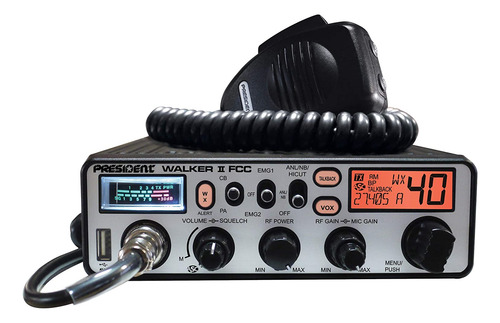 Electrónica Walker Ii Fcc Am Transceptor Cb Radio, 40 ...