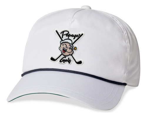 Popeye Golf Rope Patch Logo Gorra Ajustable Con Tira Trasera