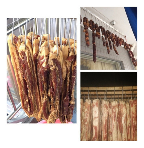 20 Ganchos De Acero Inoxidable Para Carne