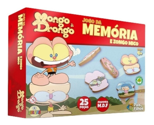 Imagem 2 de 5 de Jogo Da Memória Boneco Mongo E Drongo E Zongo Mico 25 Peças