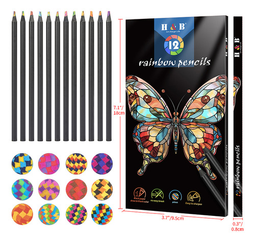 Material Artístico Estético De 4 Mm. Arte, 12 Peças, Desenh