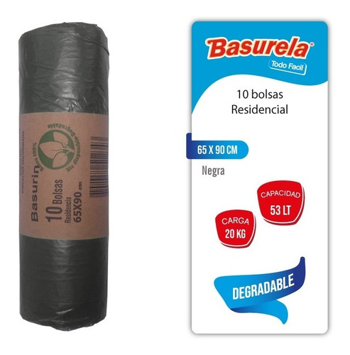Bolsas De Basura Por 10und Grandes Biodegradables