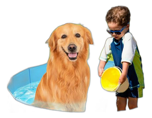 Piscina Plegable Para Perros Compatible Con Mascotas Pequeña