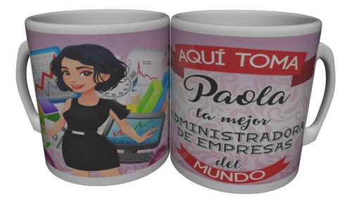 Taza, Mug Profesiones Administradora  (personalizable)