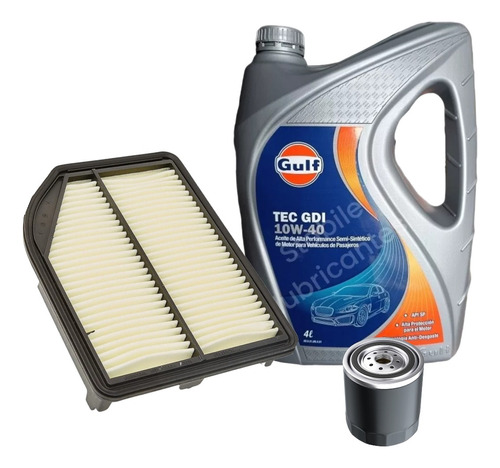 Kit X2 Filtros + Aceite Gulf 10w40 Honda Crv 2012 13 14 2015