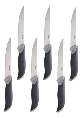 Set Cuchillos Oster 14 Pcs Con Taco De Madera Café Lindbergh