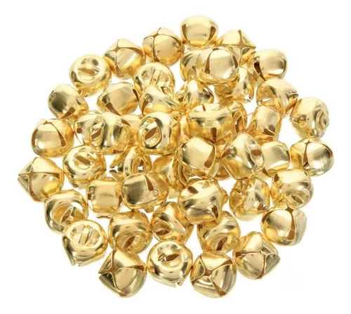 Cascabeles grandes. Cascabeles color dorado