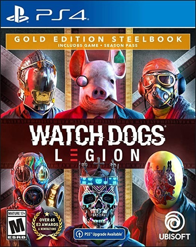 Imagen 1 de 10 de Watch Dogs Legion Steelbook Golden Edition Juego Ps4 Fisico