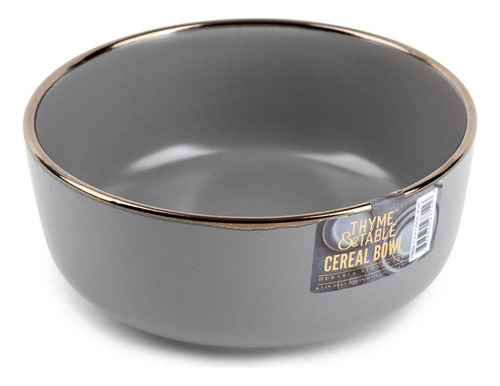 Vajilla Thyme & Table Ava De Cerámica 12 Piezas Gris