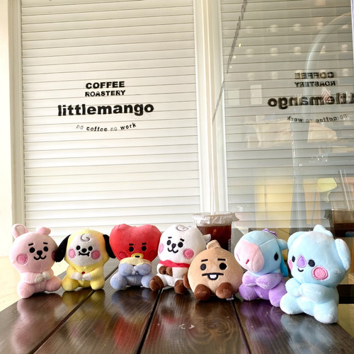 Bt21 Peluches 7pcs-set Llavero Bts 12cm Tata Mang Rj Chimmyt