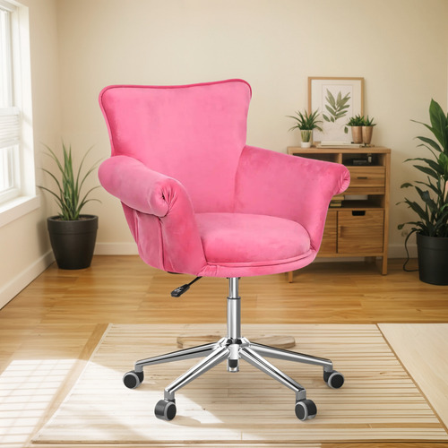 Monibloom Silla De Escritorio De Maquillaje Con Reposabrazos