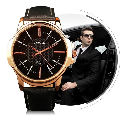 Reloj Negro Minimalista Para Hombre