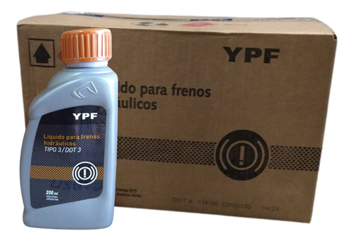 Liquido De Frenos Dot 3 Ypf 200ml X 24 Unidades Ypf