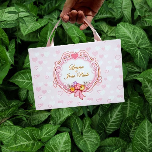 5 Sacolinhas Personalizada Casamento Daminha Pajem
