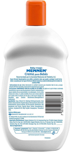 Imagen 2 de 3 de Mennen Baby Magic Crema Protectora Uv, 300 Ml