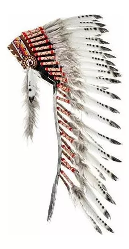 Novum Crafts tocado de plumas, inspirado en indio nativo americano, elegir  color