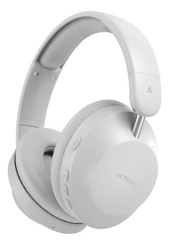 Audifonos Diadema Acteck Triton Pro Hp636 Inalambrico Microfono Integrado Blanco