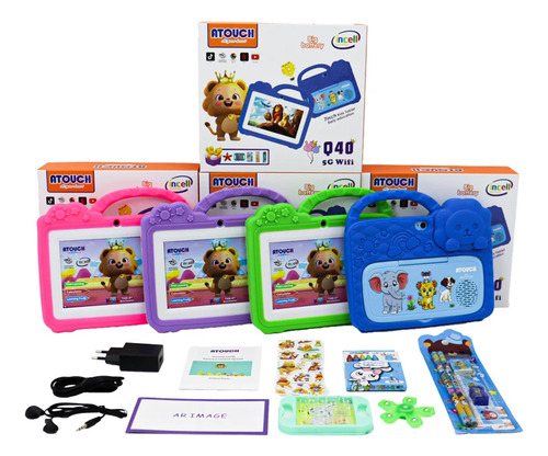Tablet Infantil Atouch Q40 256 Gb 7 Con 8 Gb De Ram 5g Wifi Rosa