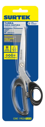 Tijeras Para Costura De 8'' Acero Inoxidable Surtek®