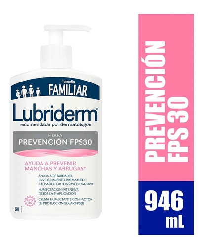 Lubriderm Prevención Fps 30 - mL a $78