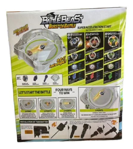 Juego De Batalla De 4 Piezas Battlebeast Burst Bx-07 Blanco